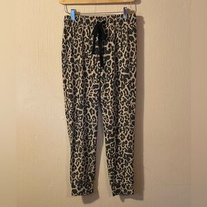 NWT LNA Brushed Leopard Print Jogger Pants